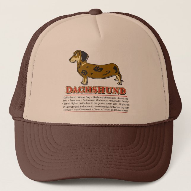 Dachshund Dictionary Truckerkeps (Framsida)