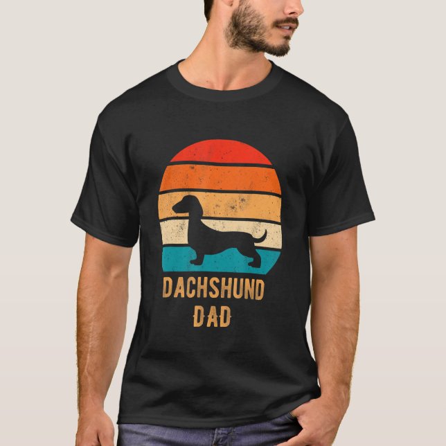 Dachshund Dog Dad Father Weiner Dog Owner 2 T Shirt (Framsida)