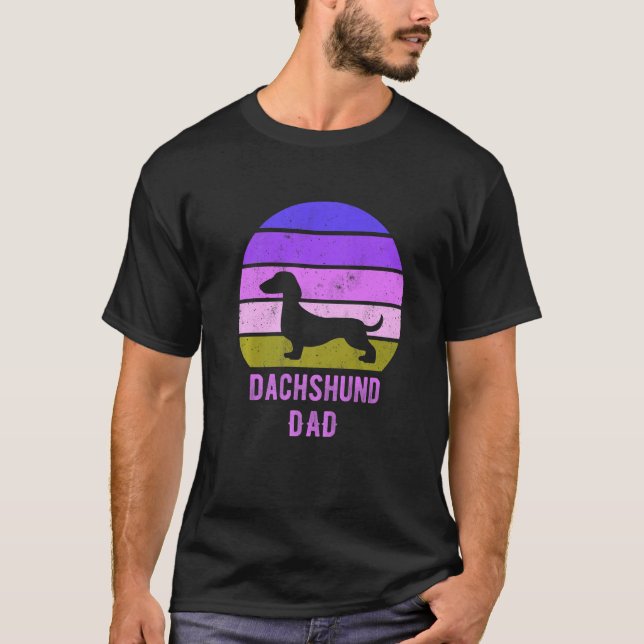 Dachshund Dog Dad Father Weiner Dog Owner T Shirt (Framsida)
