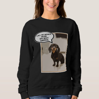 Dachshund Dog Gangster Artistic T Shirt