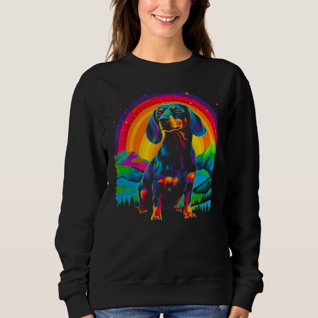 Dachshund Dog Nature T Shirt (Framsida)