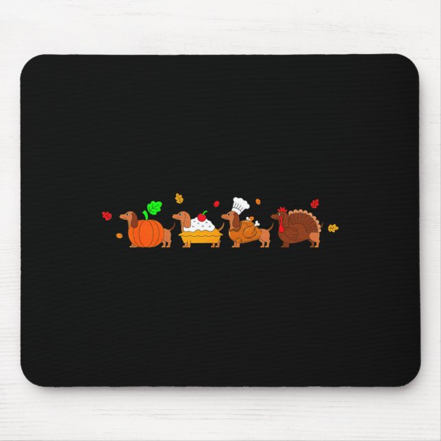 Dachshund Dog Pumpkin E Turkey Thanksgiving  Musmatta (Framsidan)