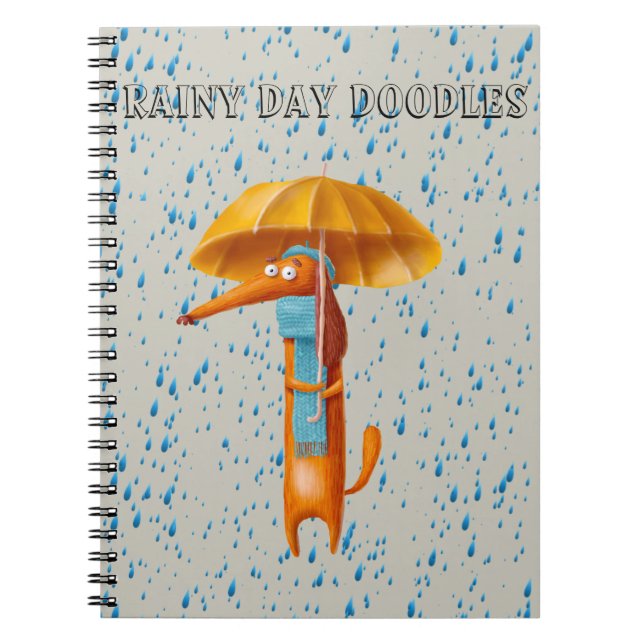 Dachshund Doodle Pad Wiener Hund Journal Bok Anteckningsbok (Framsidan)