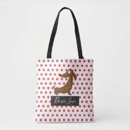 Dachshund (Doxie) Kärlek Tote Bag Tygkasse