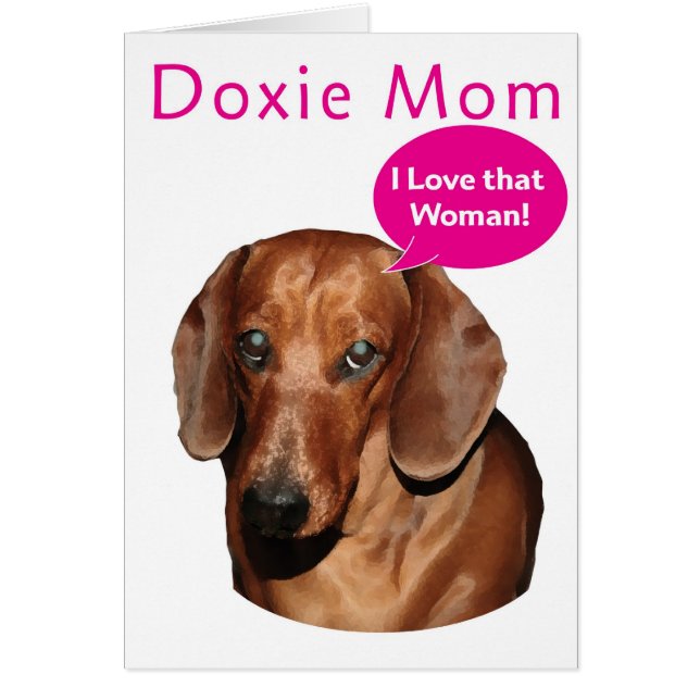 Dachshund - Doxie ursprungliga ritade design Hälsningskort (Framsidan)
