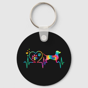 Dachshund Doxie Weenie Mamma Heartslag Gift Nyckelring