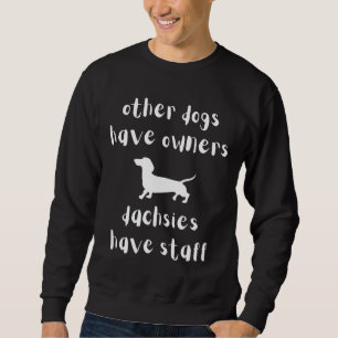 Dachshund Doxie Wiener Cute Lång Ärmad Tröja