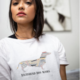 Dachshund Doxie Wiener Hund Mamma Ord T Shirt