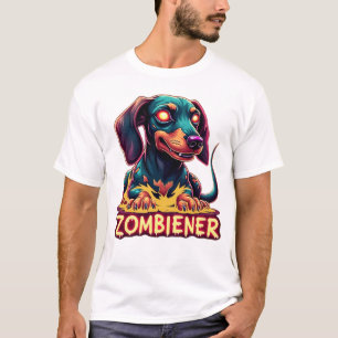 Dachshund Doxie Wiener Korv Zombie Hund Halloween T Shirt