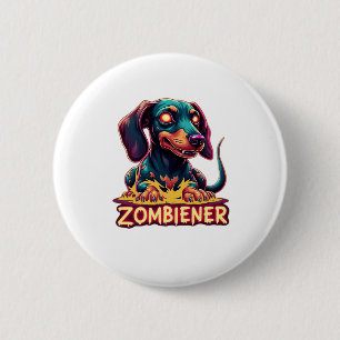 Dachshund Doxie Wiener Sause Zombie Hund Hallowee Knapp