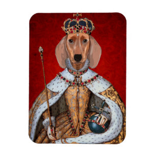 Dachshund drottning magnet