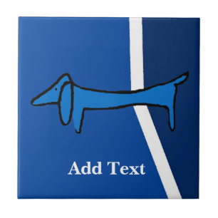 Dachshund Dutch Lete, Personalize Kakelplatta