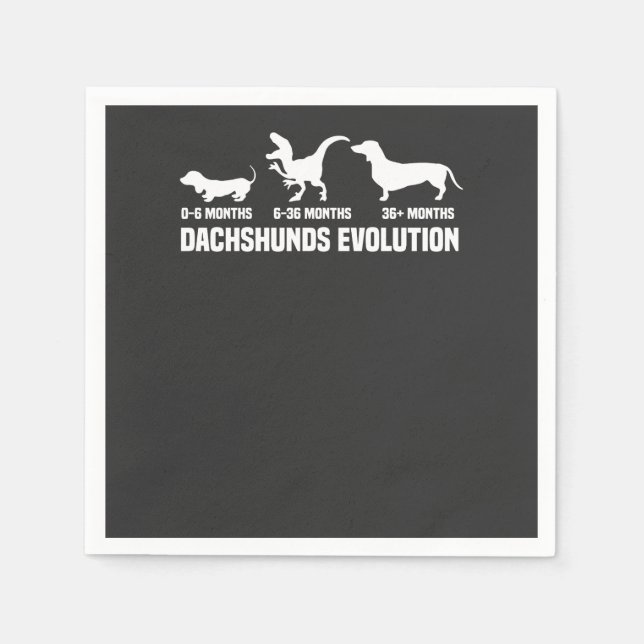 Dachshund Evolutions Pappersservett (Framsidan)