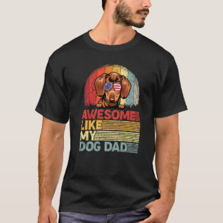 Dachshund Fantastisk som min Hund Pappa T Shirt