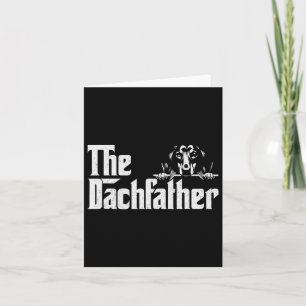Dachshund Fars dag Dogfather presenterar Wiener D Kort