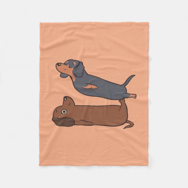 Dachshund filet|Dachshund Mamma Funny Fleecefilt (Framsidan)