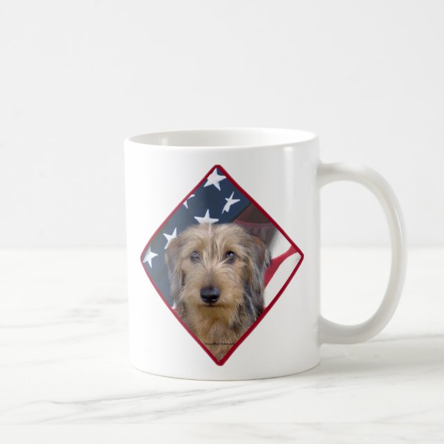 Dachshund Flagga 2 Kaffemugg (Höger)