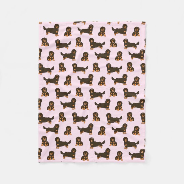 Dachshund Fleece Blanket (Framsidan)