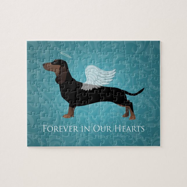 Dachshund - Förlust av minnesdesign Pussel (Horisontell)