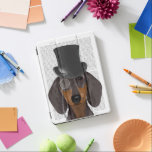 Dachshund, Formal Hound and Hat iPad Pro Skydd<br><div class="desc">Dachshund,  Formal Hound och Hat by FabFunky. Har en dapper-dachshund med roligt top hat och monokle. | 191404D</div>