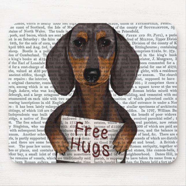 Dachshund Free Hugs Musmatta (Framsidan)