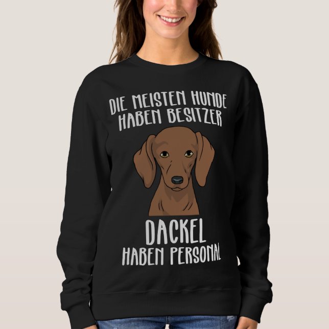 Dachshund Funny Dachshund har personlig T Shirt (Framsida)