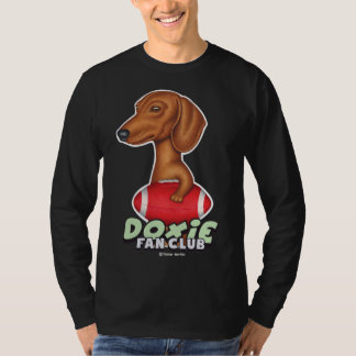 Dachshund Funny Dachshund Holding Football T Shirt