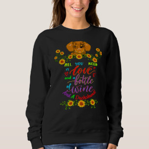 Dachshund Funny Pet Wiener Hund Allt du behöver är T Shirt