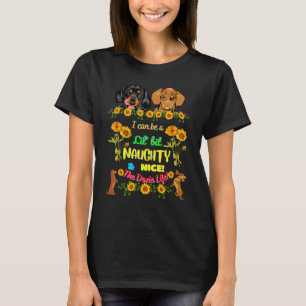 DACHSHUND FUNNY PET WIENER HUND CUTE NAUGHTY OCH N T SHIRT