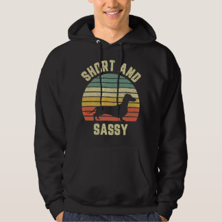 Dachshund Funny Weiner Hund Kort Sassy Hoodie