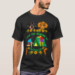 Dachshund Funny Wiener Hund Cute Pet Camping Ruff T Shirt