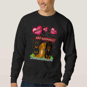 Dachshund Funny Wiener Hund Understanding Kärlek T Lång Ärmad Tröja