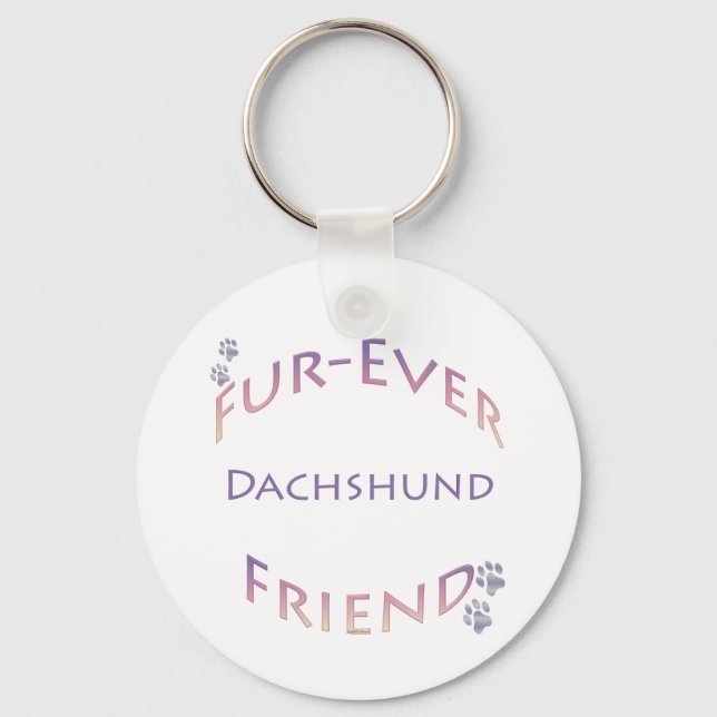 Dachshund Furever Nyckelring (Framsida)
