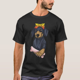 Dachshund-gåvor till kvinnor i barn Dixie Dachshun T Shirt