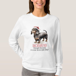Dachshund genom Snö T Shirt