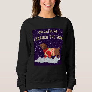 Dachshund genom Snö T Shirt
