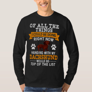 Dachshund Gif Hundägare T Shirt