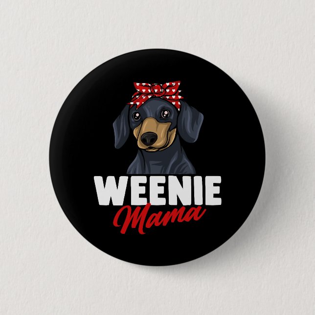 Dachshund Gift Dixie Wiener Doxie Dackel Knapp (Framsida)
