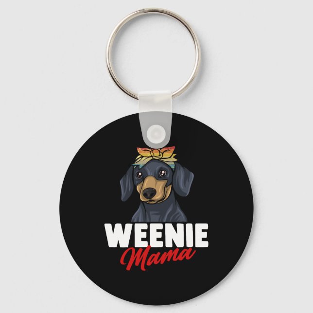 Dachshund Gift Dixie Wiener Doxie Dackel Nyckelring (Framsida)