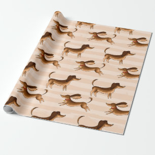 Dachshund Gift Wrapping Papper Presentpapper