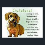 Dachshund Gifts Dachshund Poster utskrifter<br><div class="desc">Kärlek kulturarv... Äkta hjärta... Jag ska växa till din försvarare, din bästa vän. Den här konstruktionen är ett måste för gixie älskare överallt. Karosserier, sweatshirts och andra klädartiklar. Mugg, magneter, tote bags, gör så att fantastiska dachshundägare ger sig för varje särskild händelse.</div>
