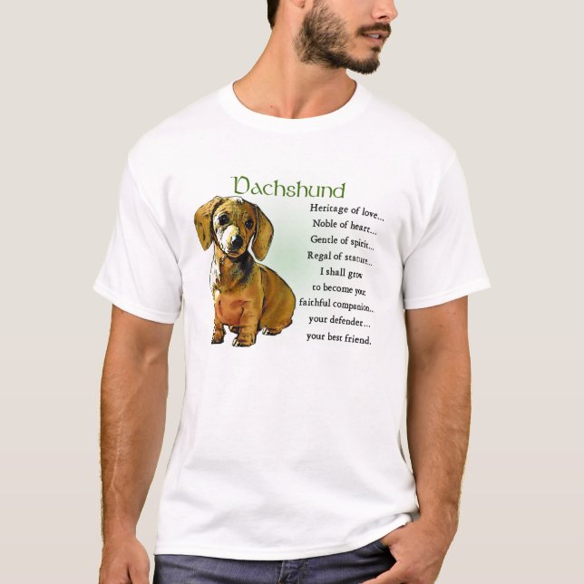 Dachshund Gifts Doxie Älskare Apparat Tee (Framsida)