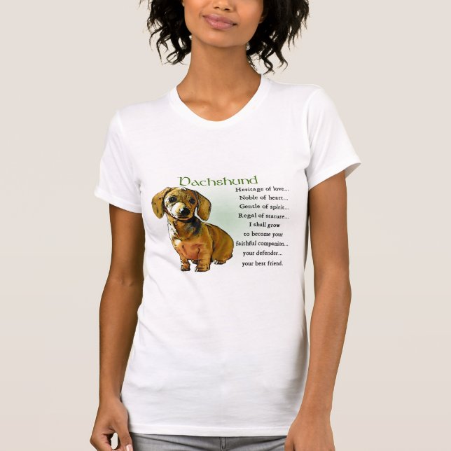Dachshund Gifts T Shirt (Framsida)