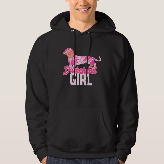 Dachshund Girl  3 Hoodie (Framsida)