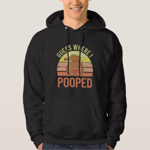 Dachshund gissar var jag poppade Wiener Hund Funny Hoodie