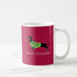Dachshund Glad helg Design Kaffemugg