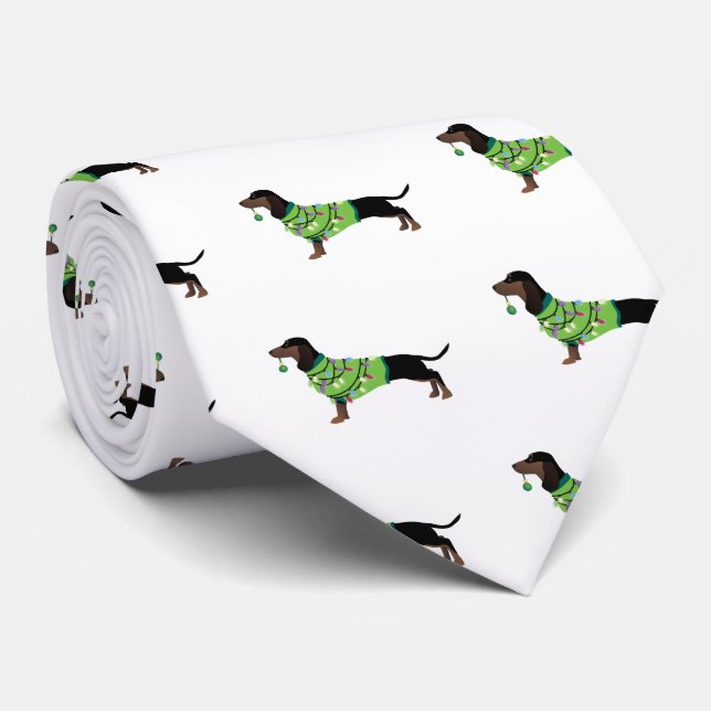 Dachshund Glad helg Design Slips (Rullad)