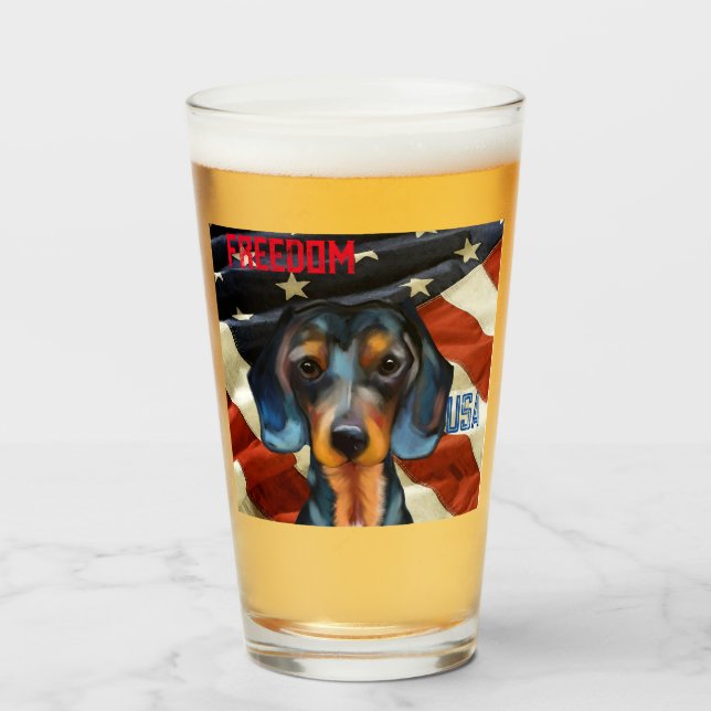 Dachshund      glaskopp (Framsida fylld)