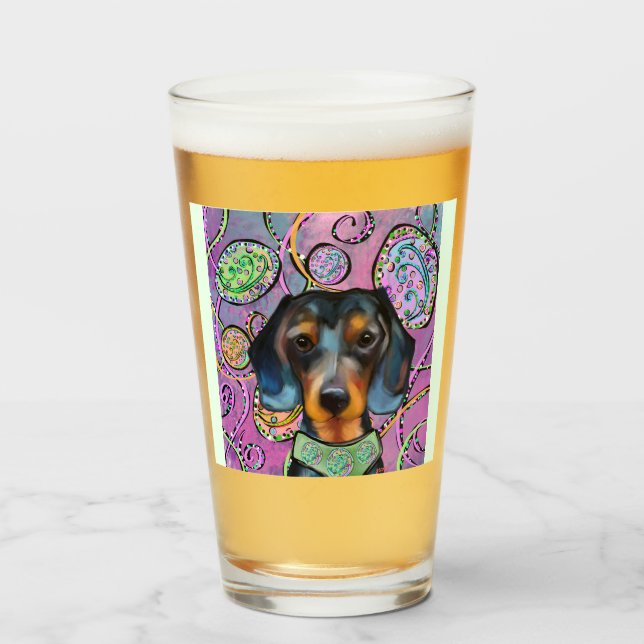 DACHSHUND GLASKOPP (Framsida fylld)