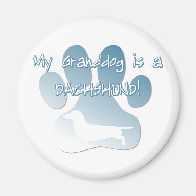 Dachshund Granddog Magnet (Framsidan)